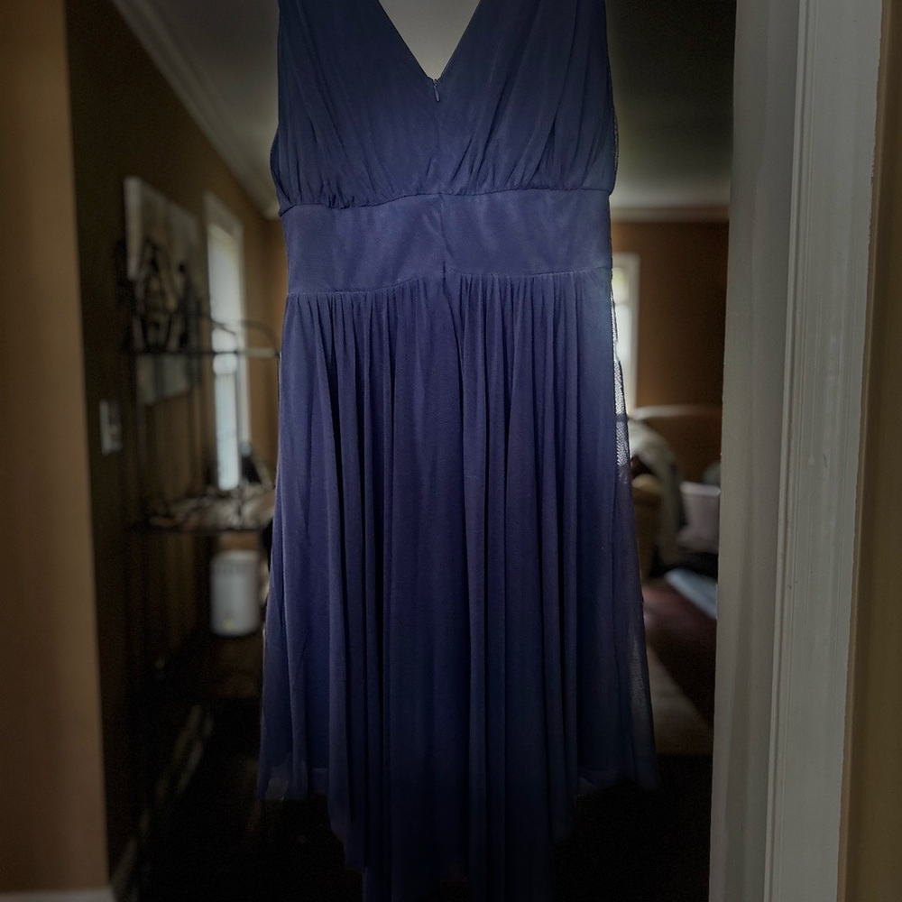 VENUS Navy Dress with Silver Highlights cocktail Dress - Picture 6 of 7